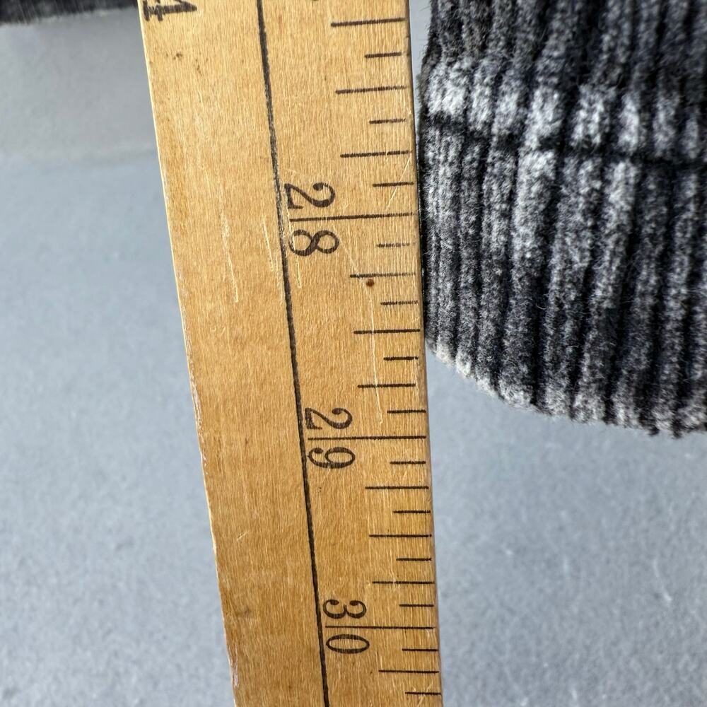 Pol by Anthropologie Corduroy Pants Women's S Black Patch Pockets Wide Flare Leg - Picture 12 of 13